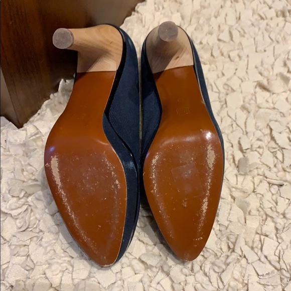 Lanvin Denim Pump wooden heel with platform - Picture 4 of 6